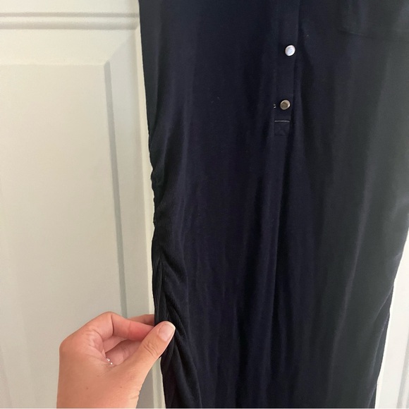 Athleta Navy Ribbed Sleeveless Maxi Dress - Picture 5 of 6